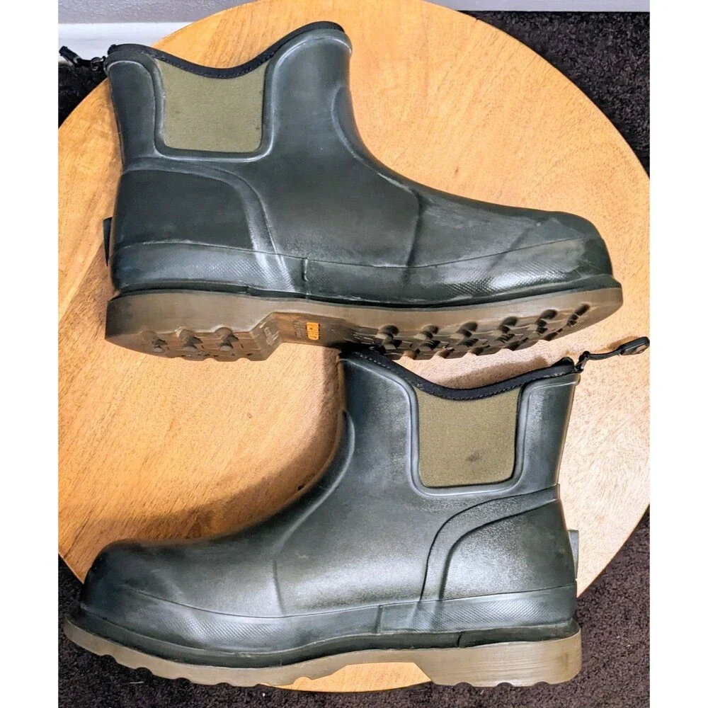 Dryshod Men's 9/9.5 Sodbuster Ankle Boots Green Waterproof Oil Slip Resistant